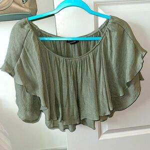 Muted green top